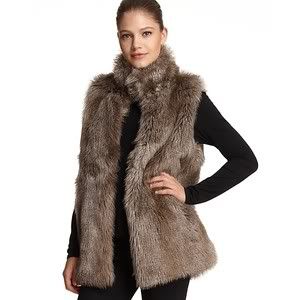 faux fur vest