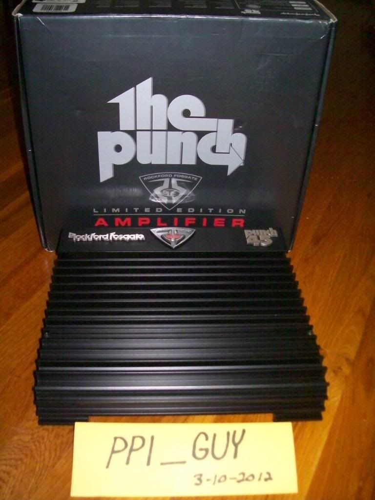 F/S Rockford Fosgate 25 to Life Punch 45 Car