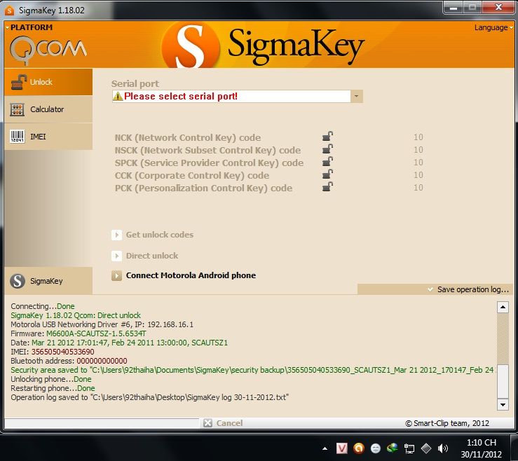 unlock KDDI AU MB855 Photon 4G 100% - Page 2 - GSM-Forum