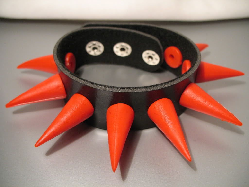 RUBBER SPIKE BRACELET ★ GOTH CYBER PUNK ★ Choose Colour | eBay