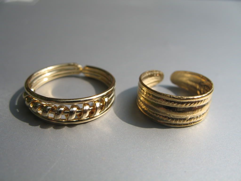 Gold Tone Toe Rings 3 Designs, Choose 1, 2 or 3 Pcs. eBay