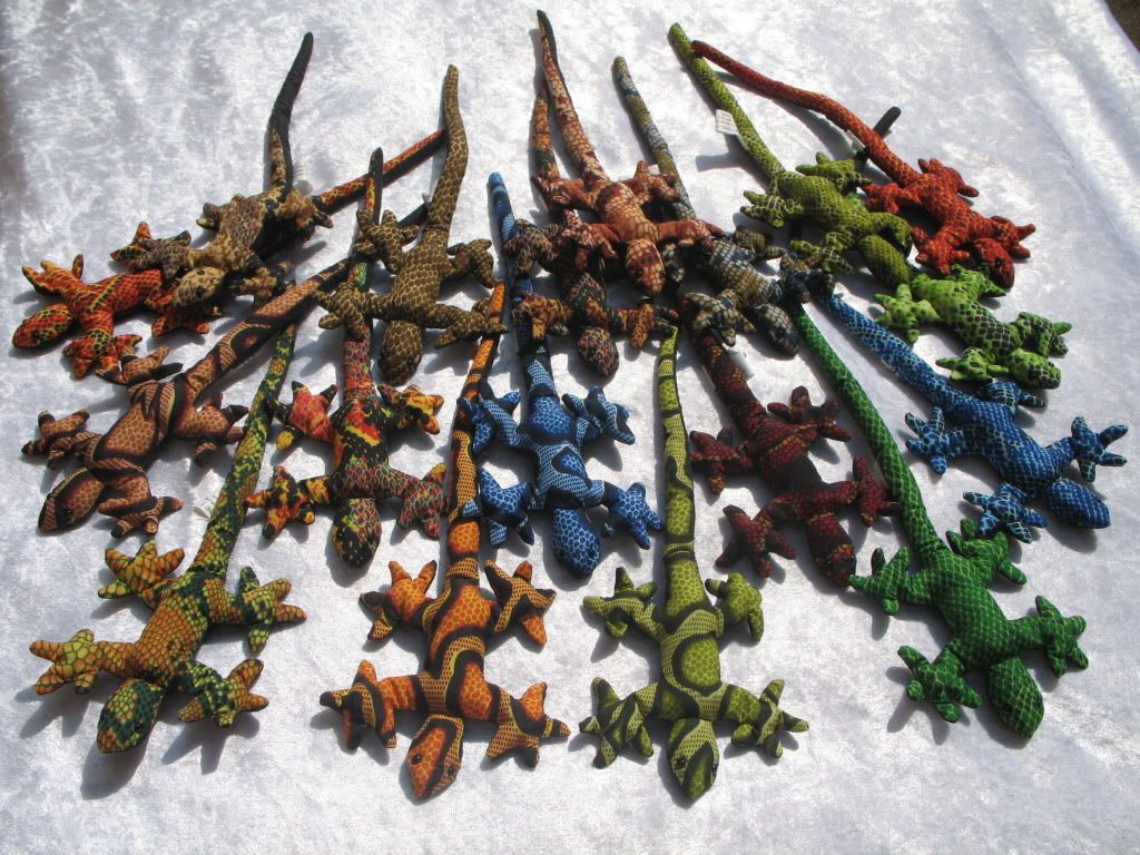 Gecko Lizard SAND ANIMAL Toy Paperweight *choose design & colour