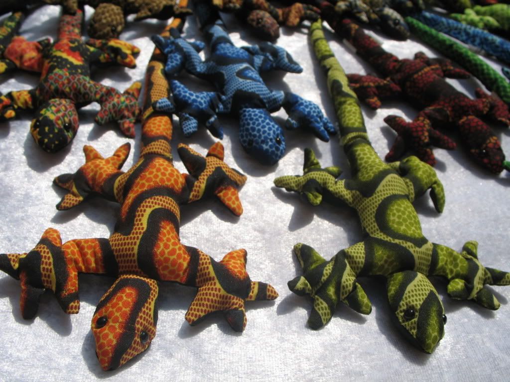 sand stuffed lizard