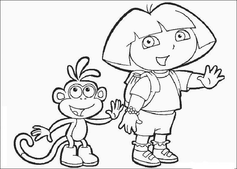 Dibujos Para Pintar Amistad Dora Amigo Botas | Kamistad Celebrity ...
