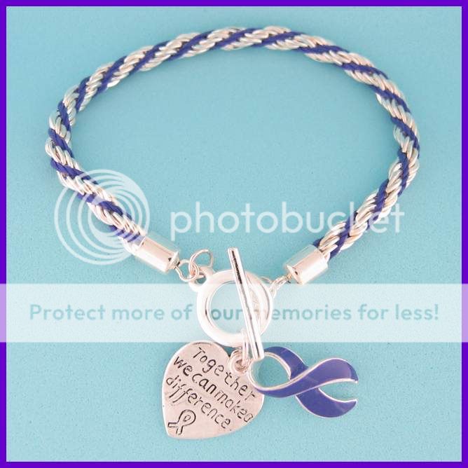 12 Purple Ribbon Relay for Life Cancer Alzheimers Fibromyalgia Charms 