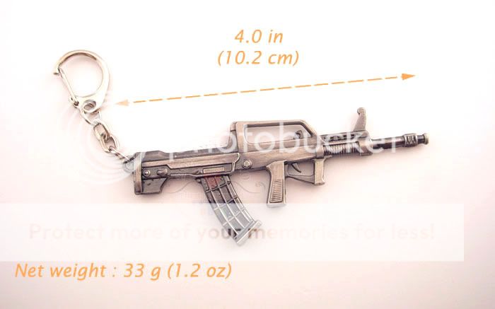 CrossFire Game anime MINIATURE QBZ 95 Automatic rifle Gun KeyChain 