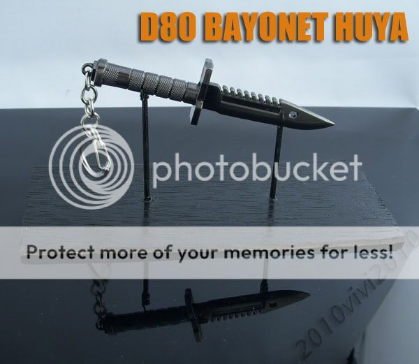 MINIATURE Bayonet knife keychain ring gift M9 D80 huya  