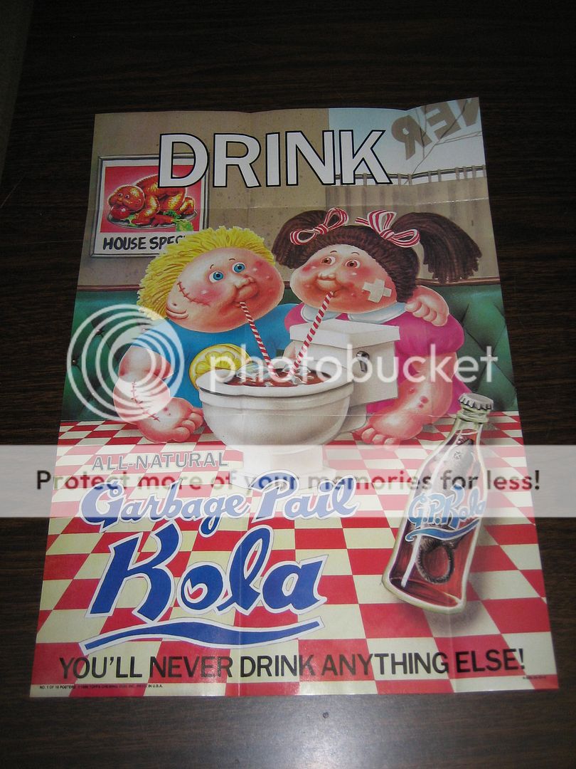 Garbage Pail Kids Poster Drink Kola #1 GPK 1986 Topps  