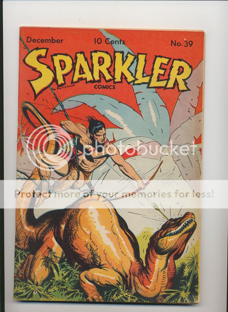 sparkler comics 39 tarzan by hogarth 1944 december front cover