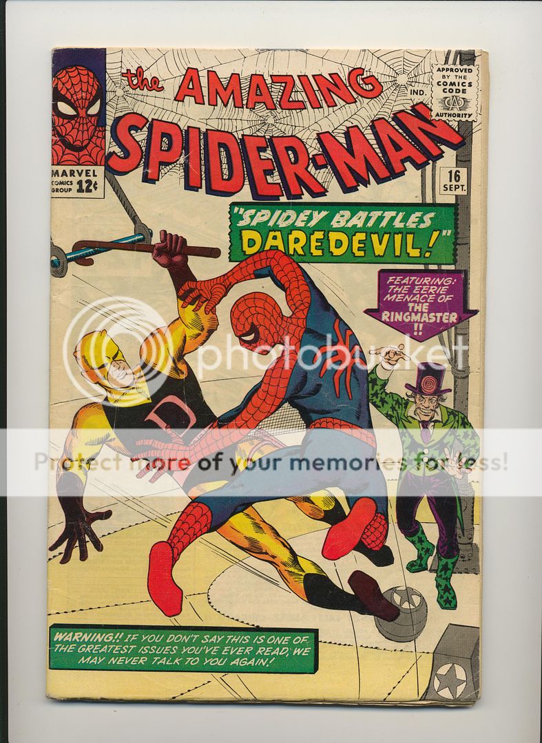 Amazing Spider Man #16 (1964) Very Good Plus Daredevil Stan Lee Steve 