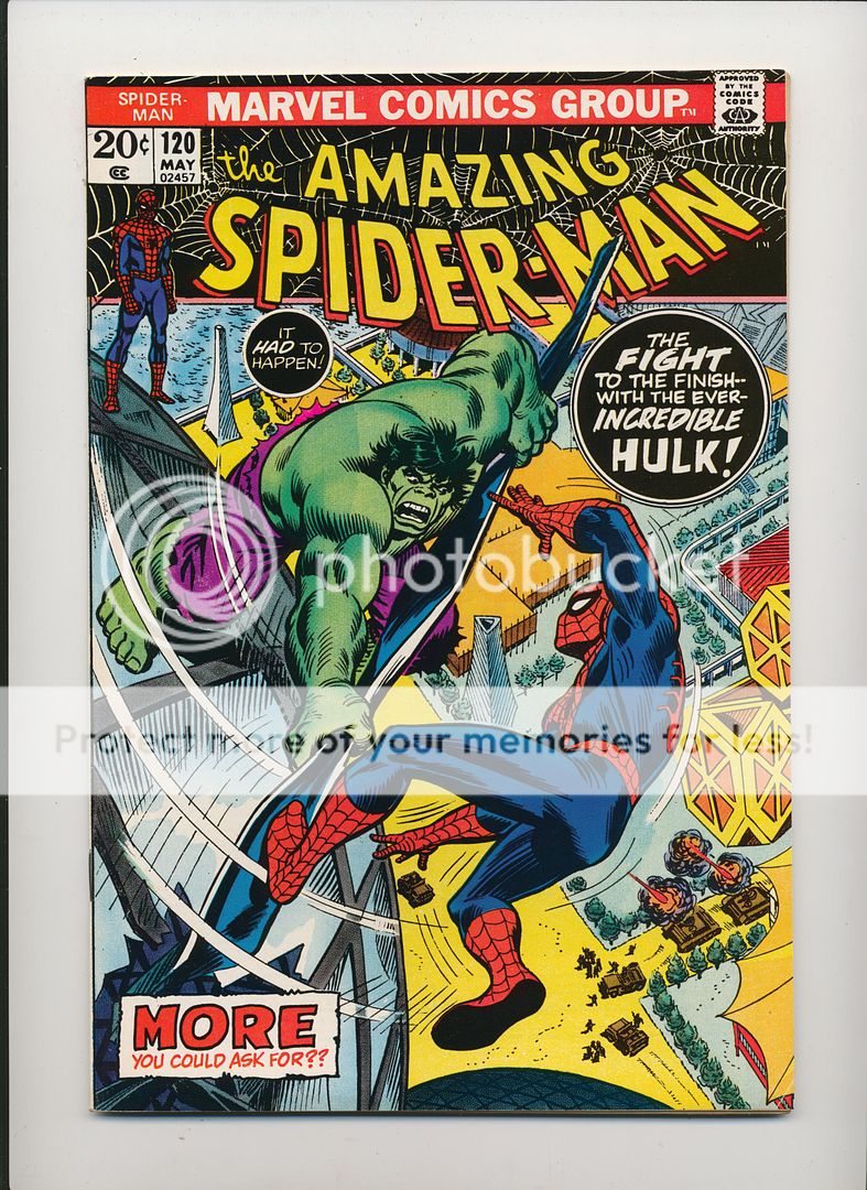 Amazing Spider Man #120 (1973) Near Mint Minus Hulk  