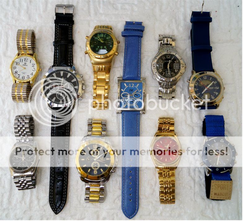 Neu   10 x Tolle Herren Armbanduhren   Armbänder   defekt