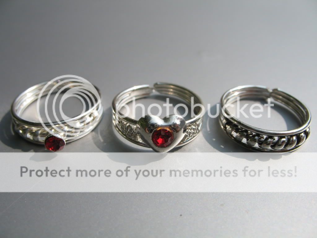 Silver Tone Diamante Toe Rings ~ Choice of Designs  