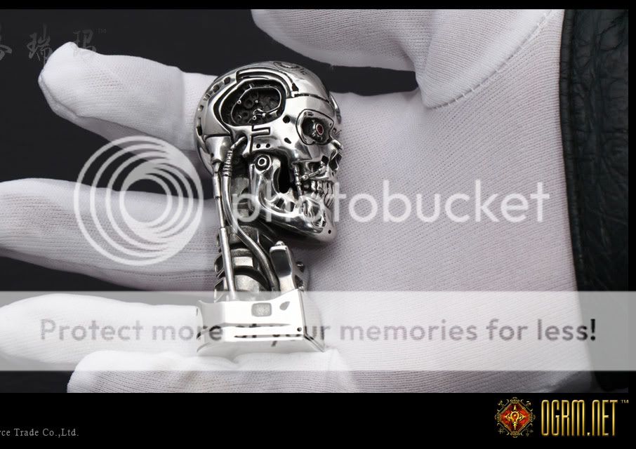 Unique Handmade 16 Tin Terminator Salvation T600 Skull  